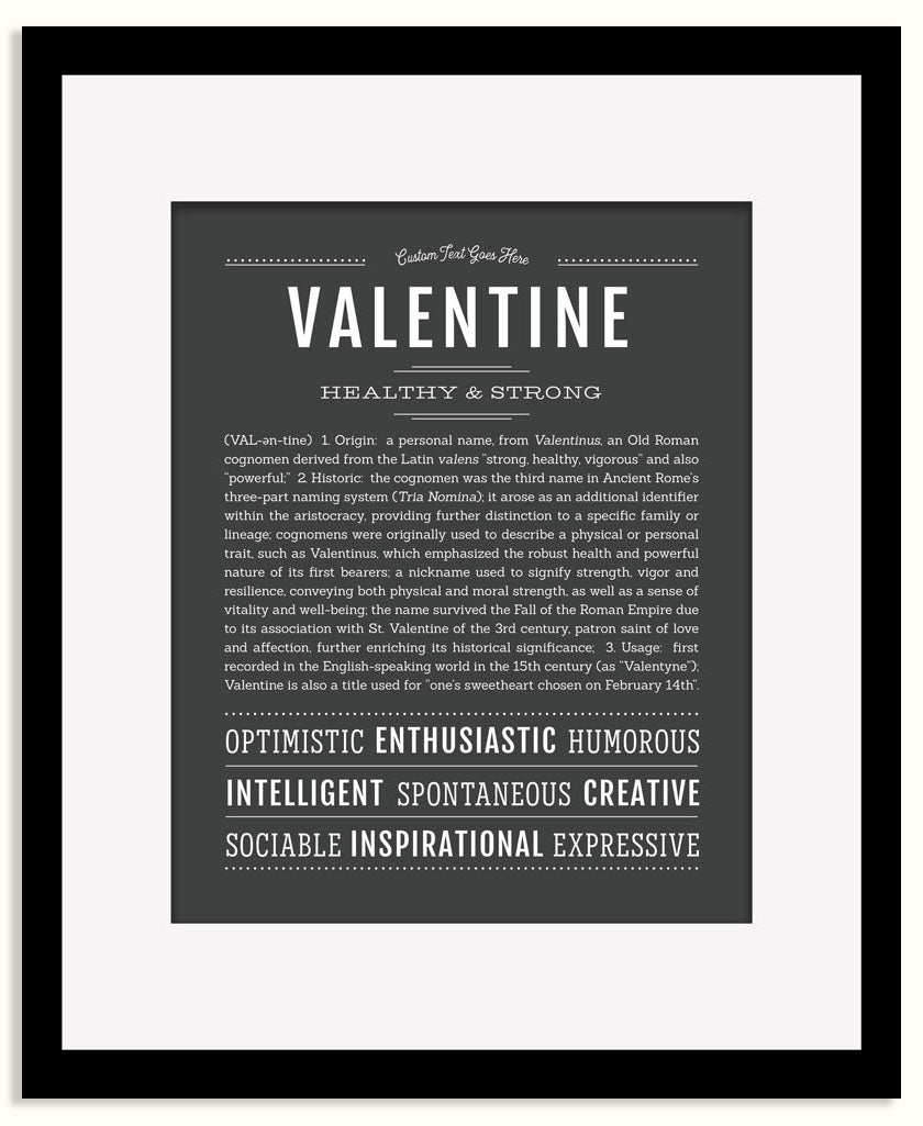 Frame Options | Charcoal Gray | Black Frame, Matted