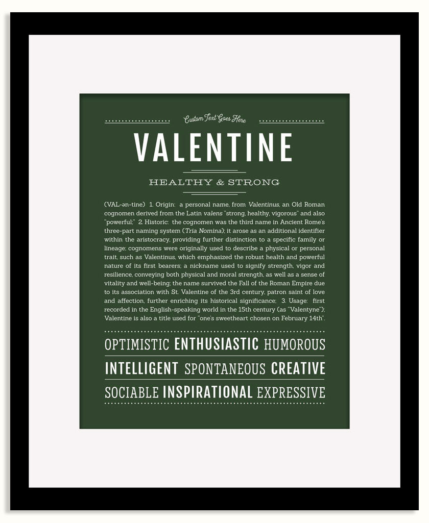 Frame Options | Deep Forest | Black Frame, Matted