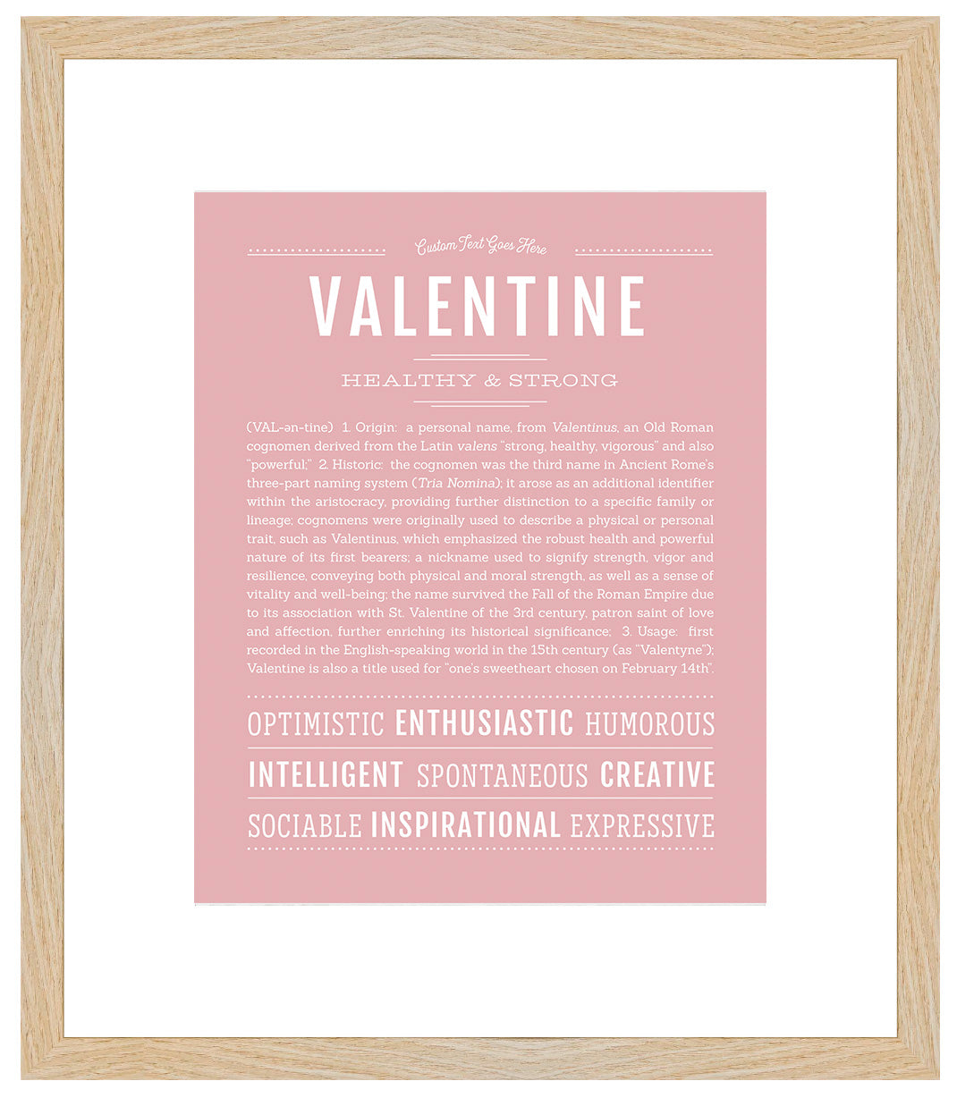 Frame Options | Dusty Rose | Maple Frame, Matted