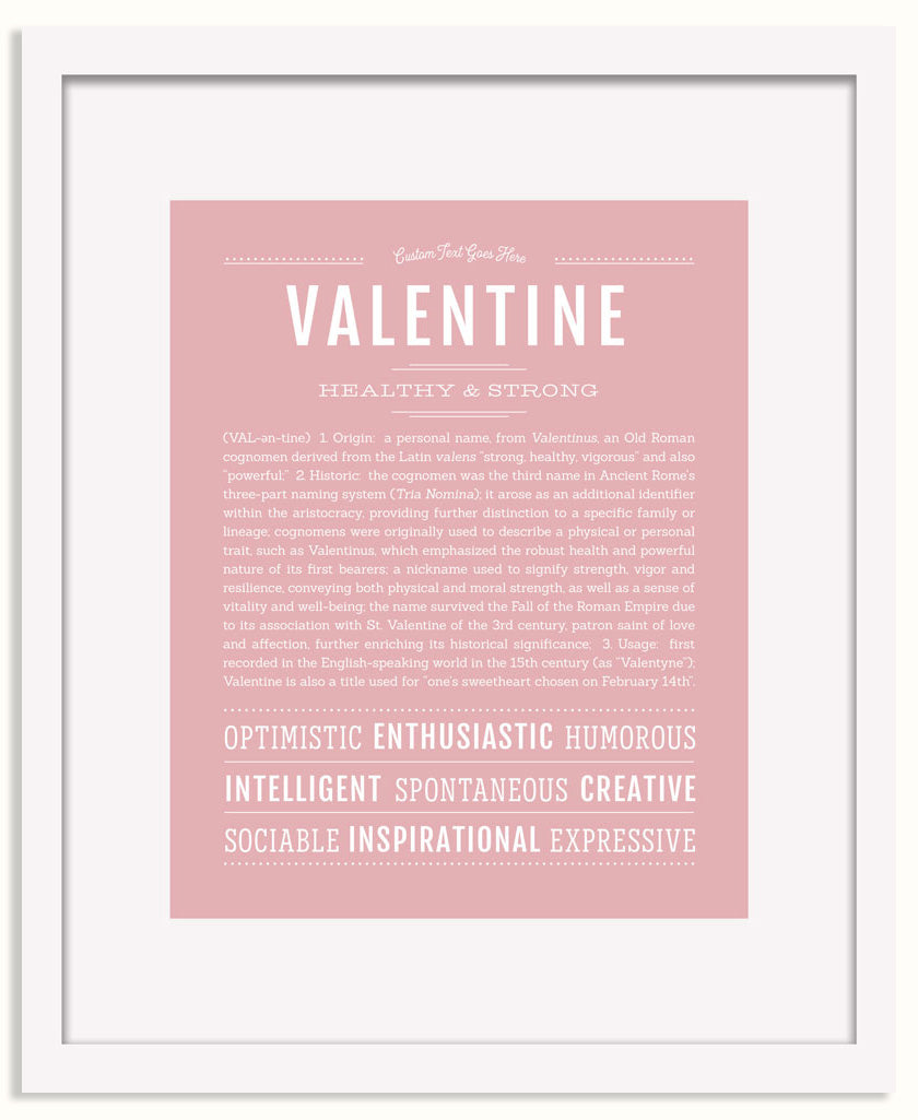 Frame Options | Dusty Rose | White Frame, Matted