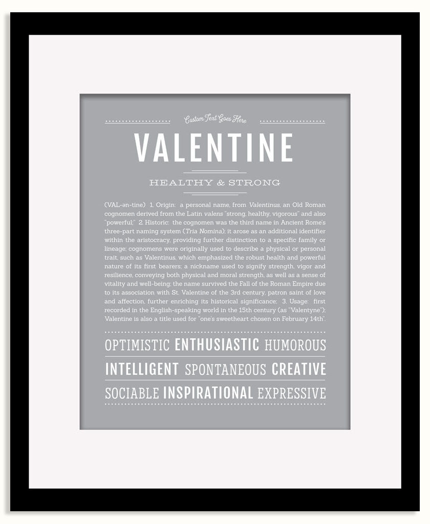 Frame Options | Light Gray | Black Frame, Matted
