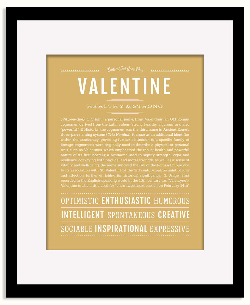 Frame Options | Matte Gold | Black Frame, Matted