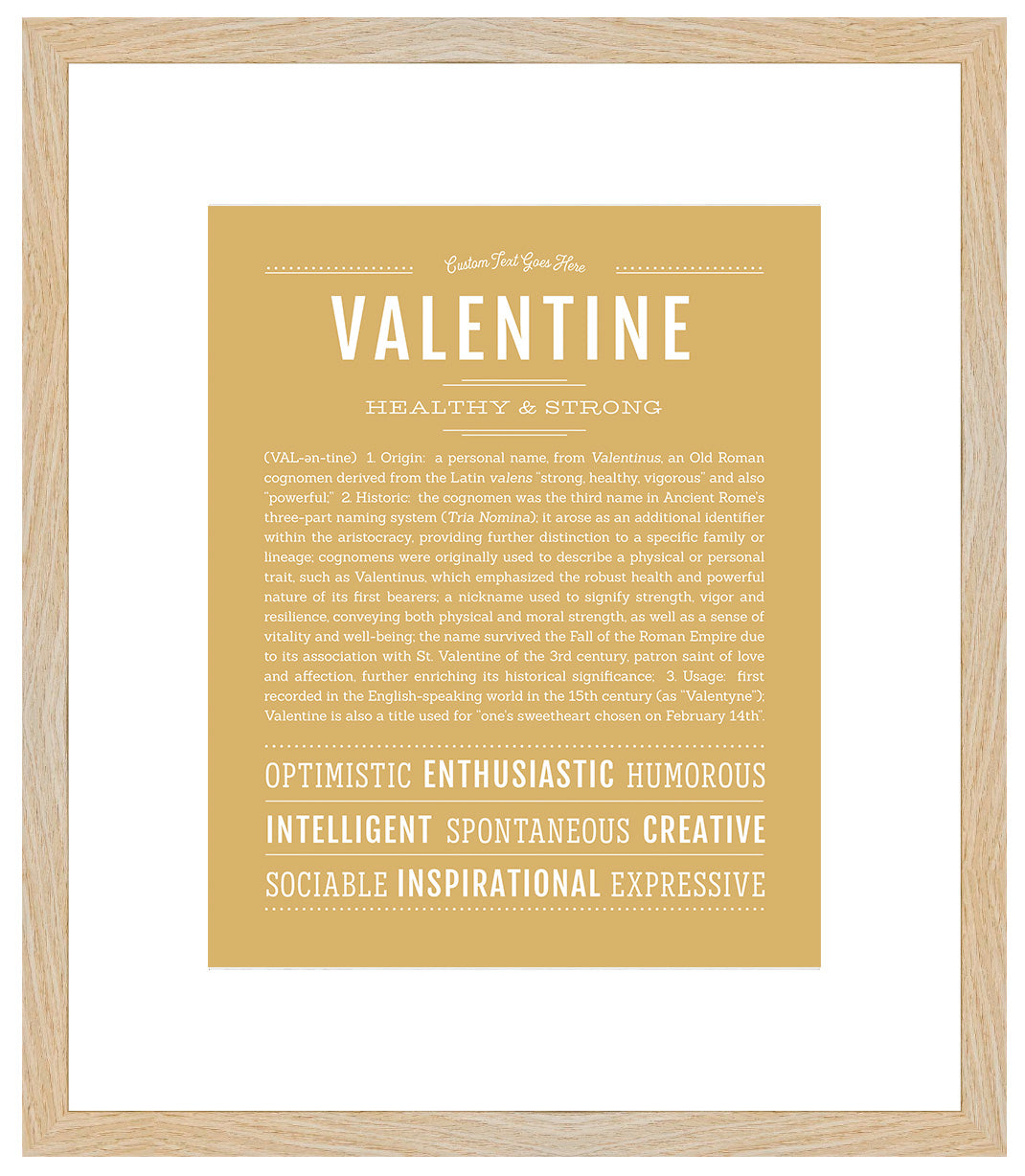Frame Options | Matte Gold | Maple Frame, Matted