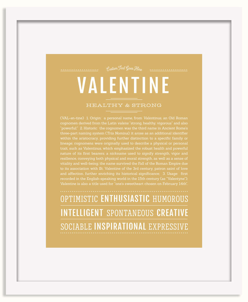 Frame Options | Matte Gold | White Frame, Matted