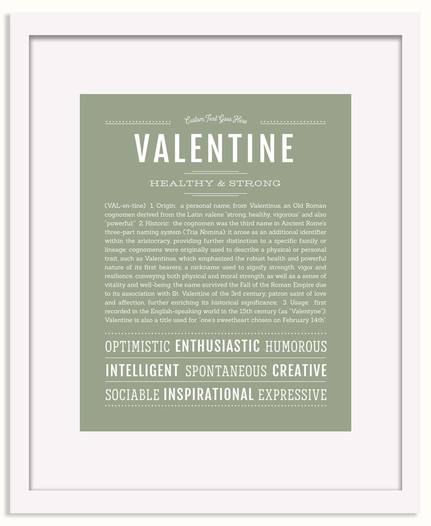 Frame Options | Sage | White Frame, Matted