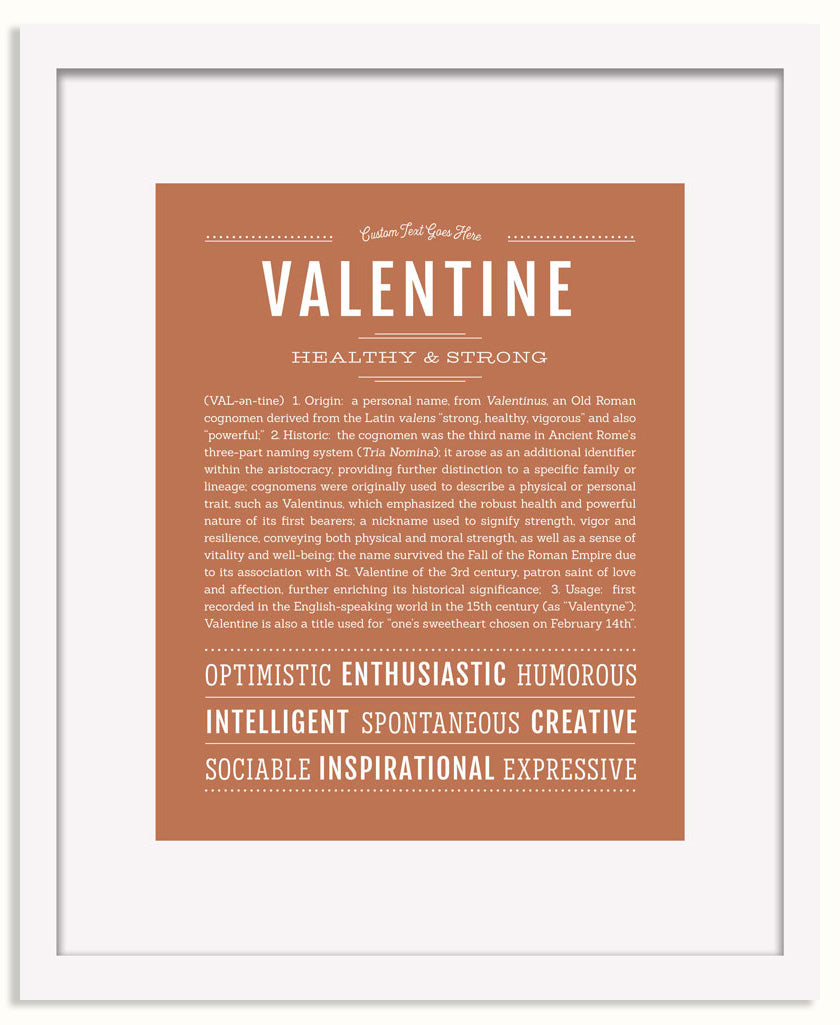 Frame Options | Terra Cotta | White Frame, Matted