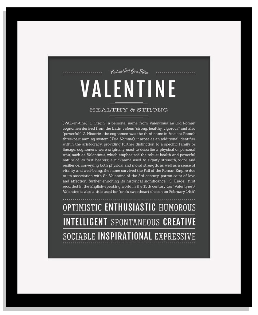 Frame Options | Charcoal Gray | Black Frame, Matted