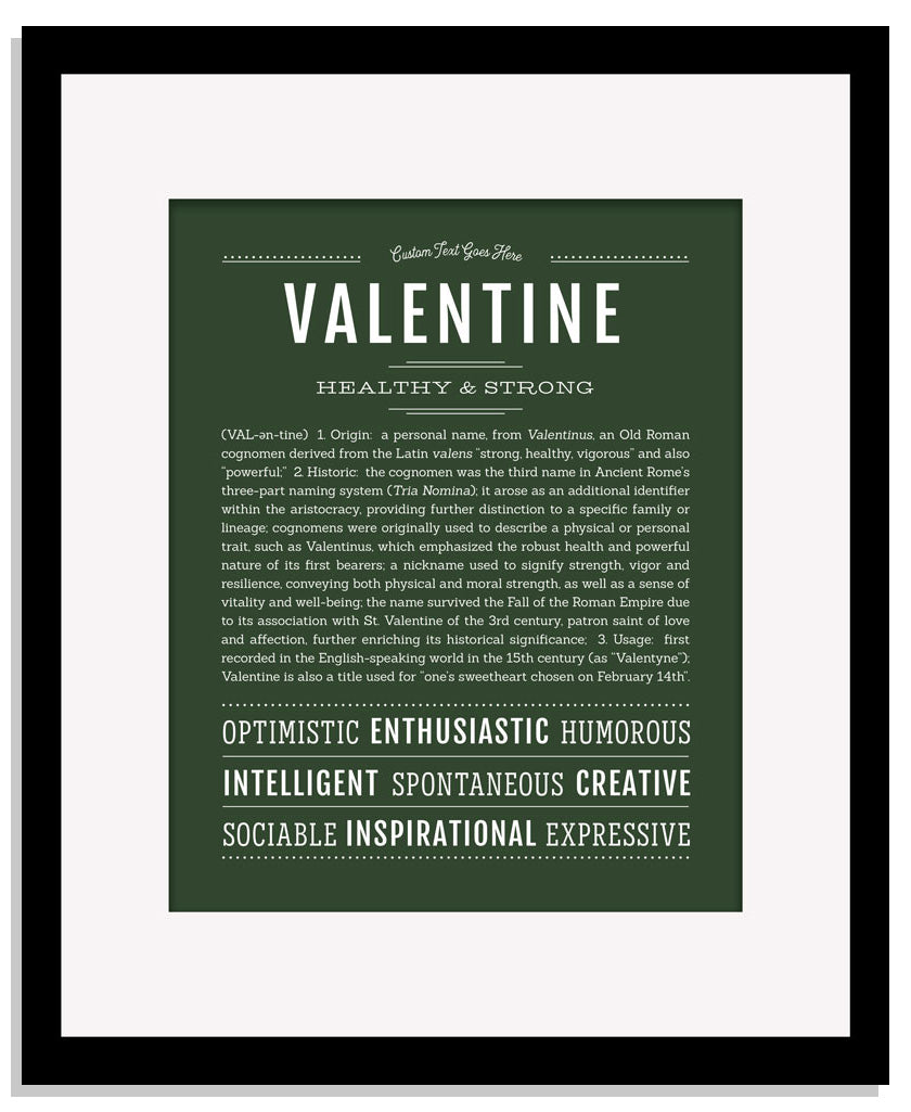 Frame Options | Deep Forest | Black Frame, Matted