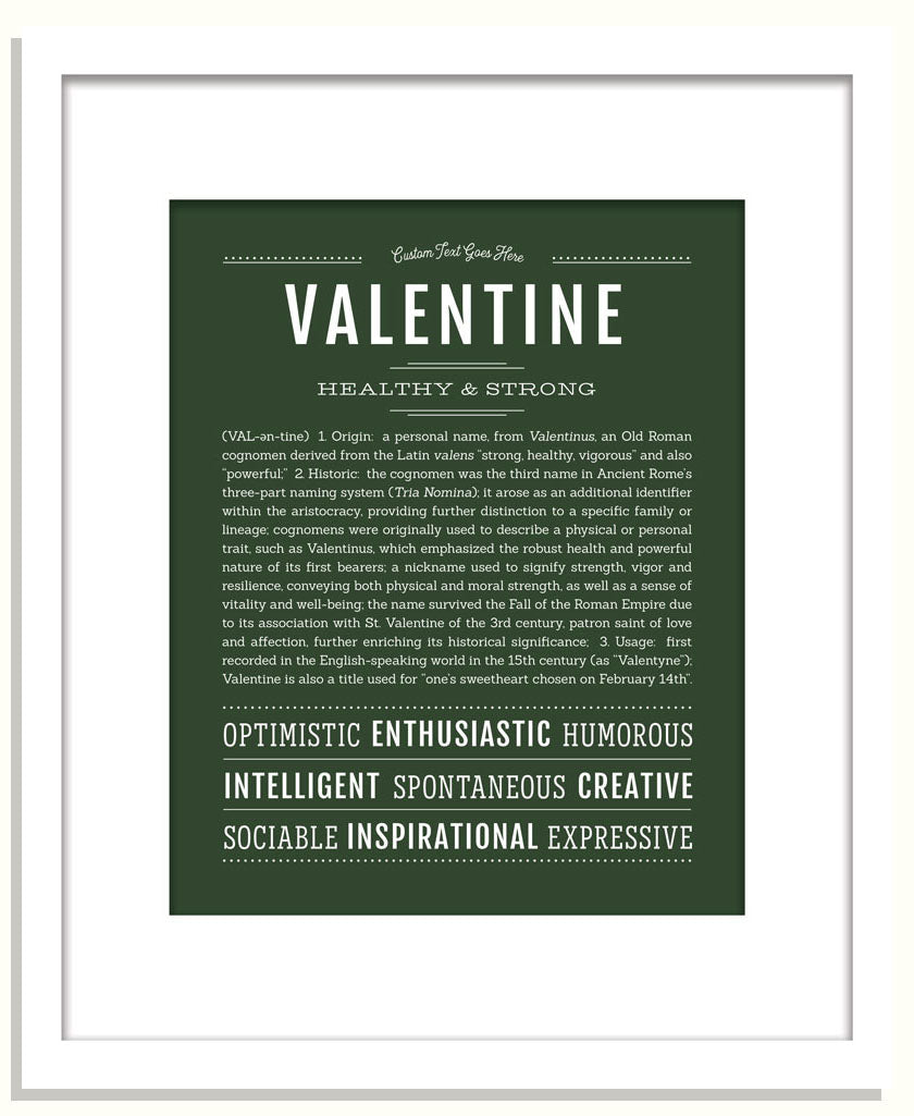 Frame Options | Deep Forest | White Frame, Matted