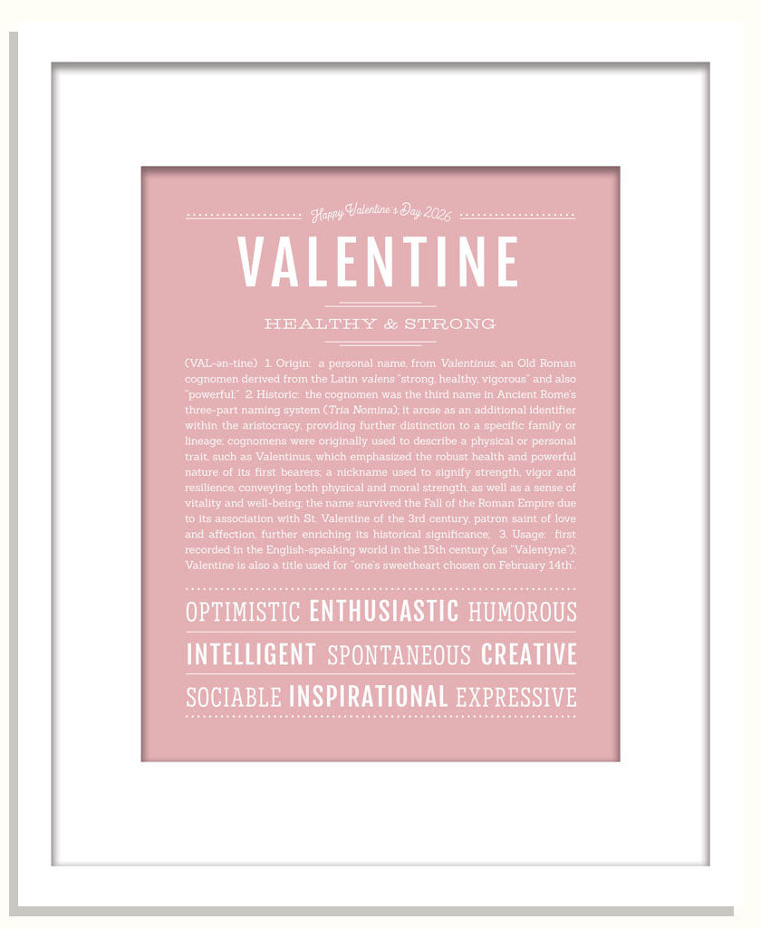 Frame Options | Dusty Rose | White Frame, Matted