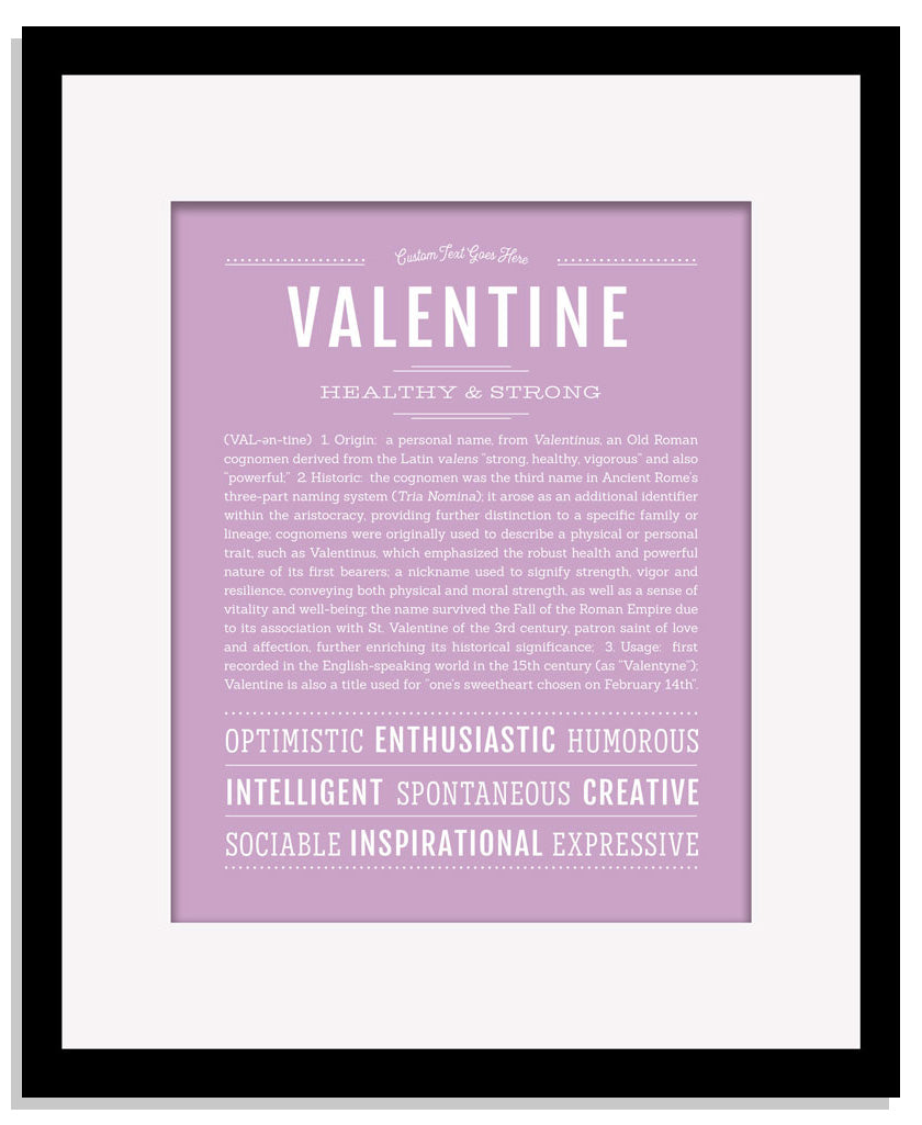 Frame Options | Lilac | Black Frame, Matted