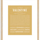 Valentine | Name Art Print