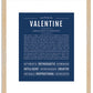 Valentine | Name Art Print