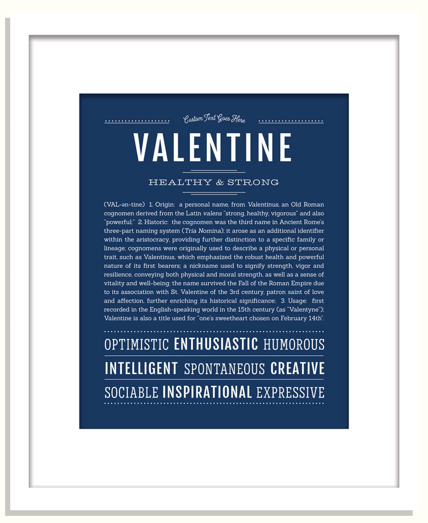 Frame Options | Midnight Blue | White Frame, Matted