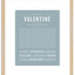 Valentine | Name Art Print