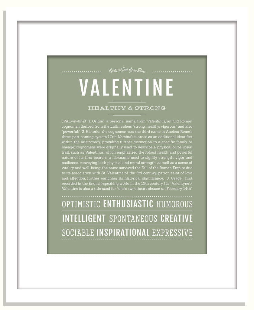 Frame Options | Sage | White Frame, Matted