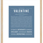 Valentine | Name Art Print