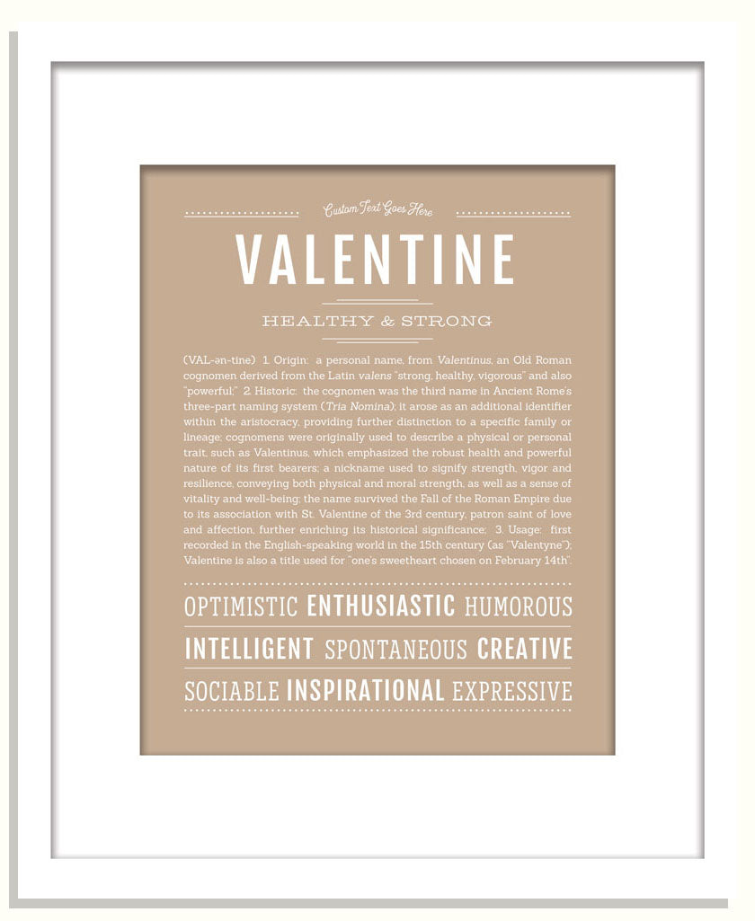 Frame Options | Tan | White Frame, Matted