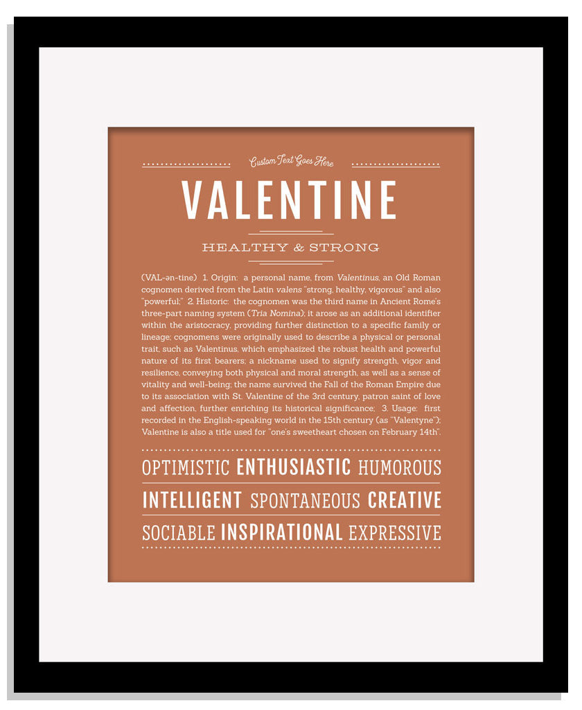 Frame Options | Terra Cotta | Black Frame, Matted