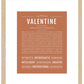 Valentine | Name Art Print