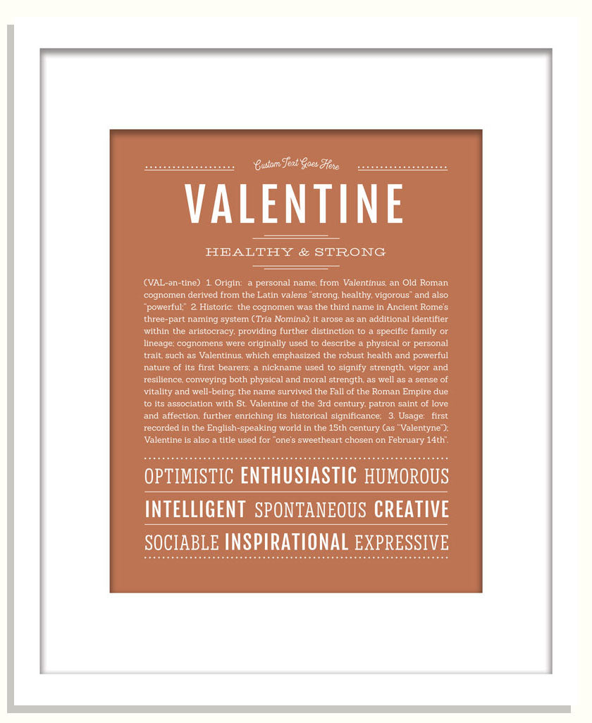 Frame Options | Terra Cotta | White Frame, Matted