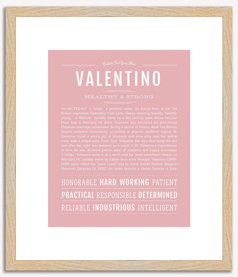 Valentino | Name Art Print