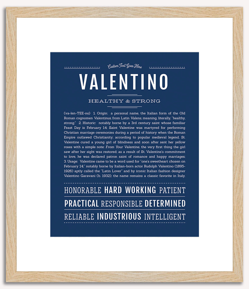 Valentino | Name Art Print