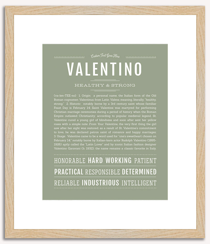 Valentino | Name Art Print