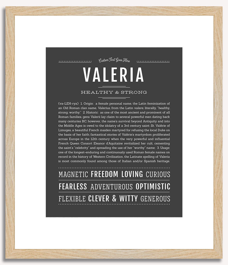 Valeria | Name Art Print