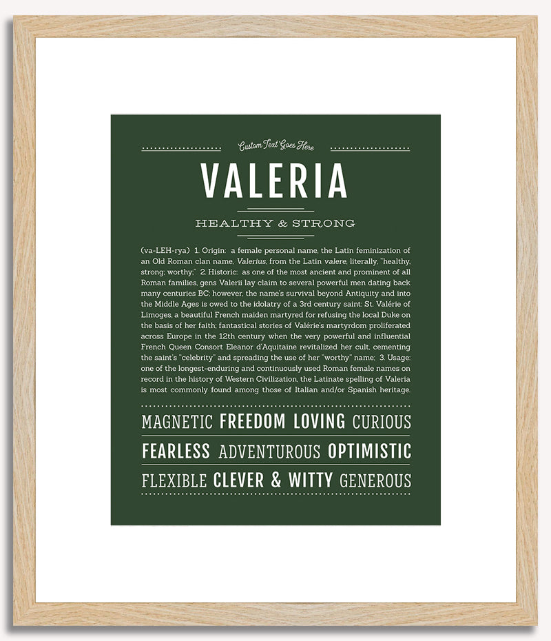 Valeria | Name Art Print