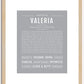 Valeria | Name Art Print