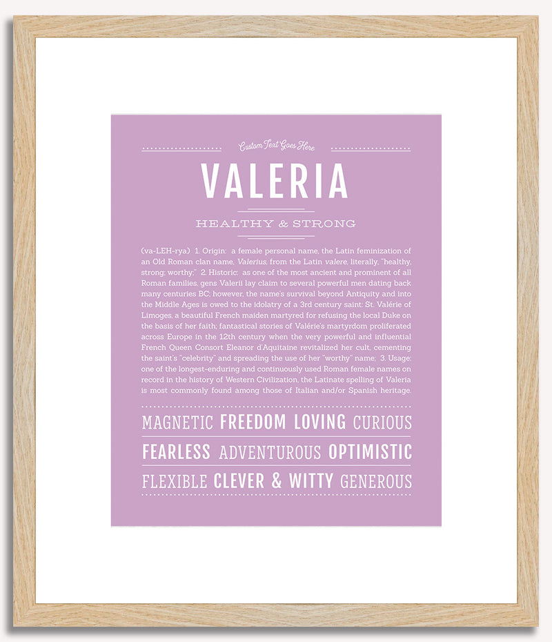 Valeria | Name Art Print