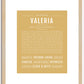 Valeria | Name Art Print