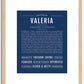 Valeria | Name Art Print