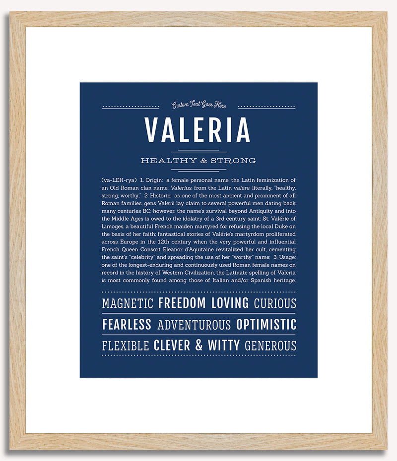 Valeria | Name Art Print