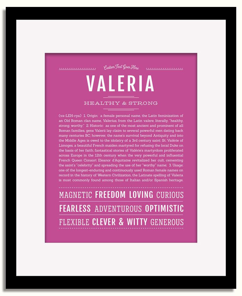 Frame Options | Dark Pink | Black Frame, Matted