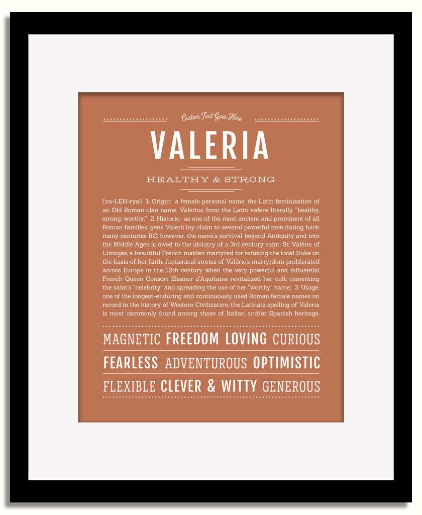 Frame Options | Terra Cotta | Black Frame, Matted