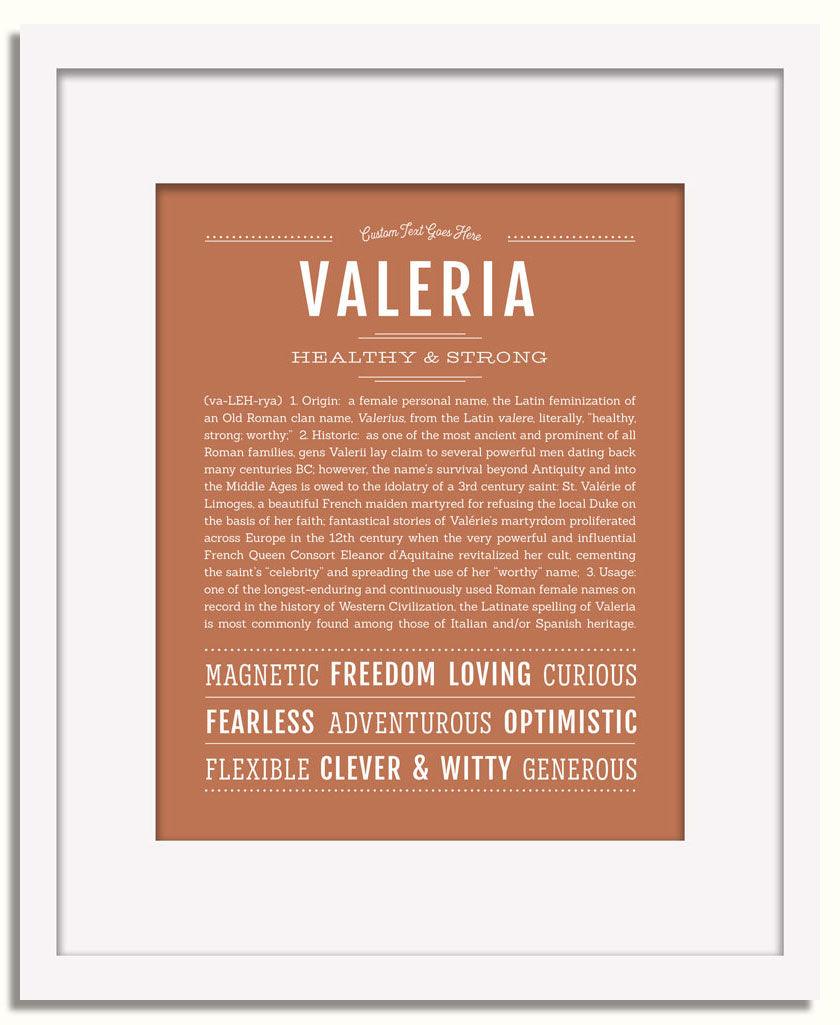 Frame Options | Terra Cotta | White Frame, Matted