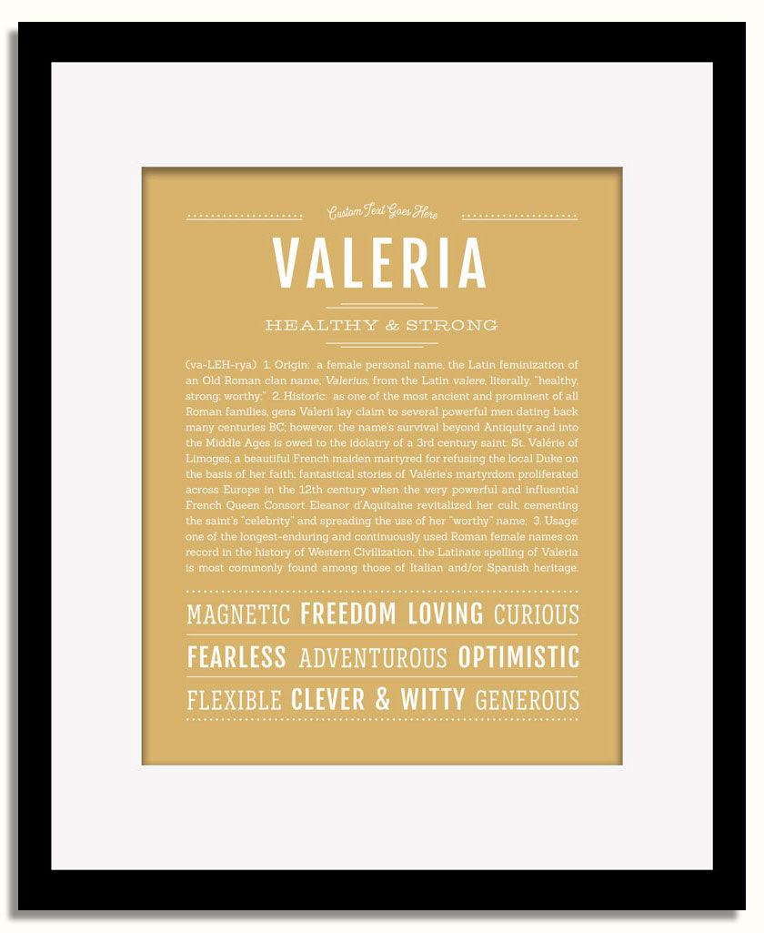 Frame Options | Matte Gold | Black Frame, Matted