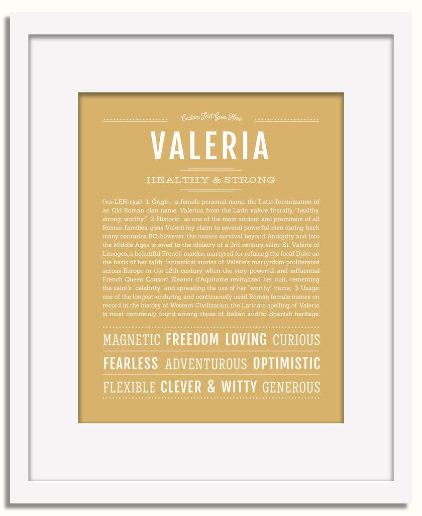 Frame Options | Matte Gold | White Frame, Matted