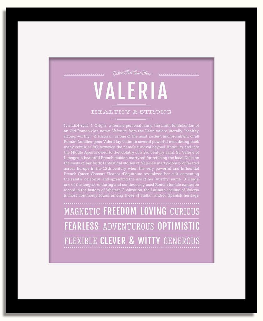 Frame Options | Lilac | Black Frame, Matted