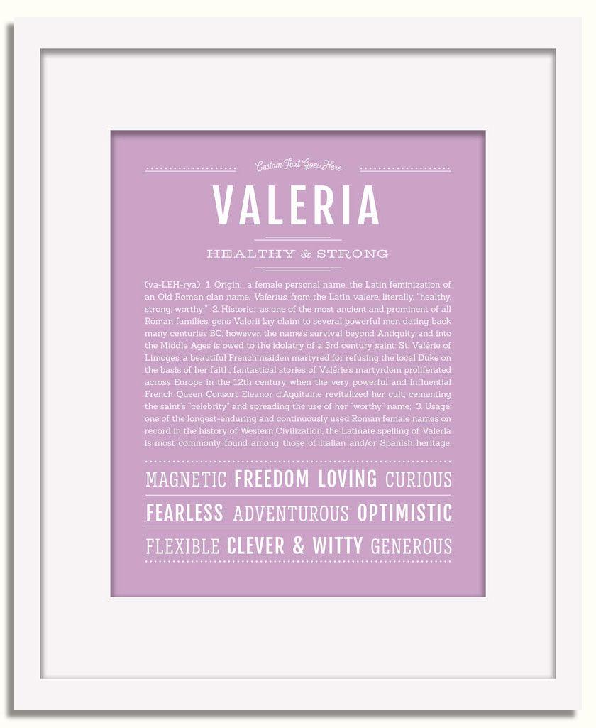 Frame Options | Lilac | White Frame, Matted