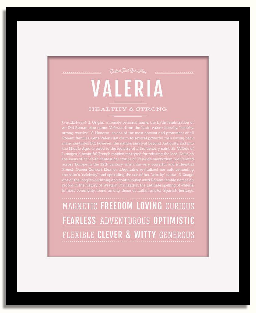 Frame Options | Dusty Rose | Black Frame, Matted