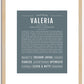 Valeria | Name Art Print