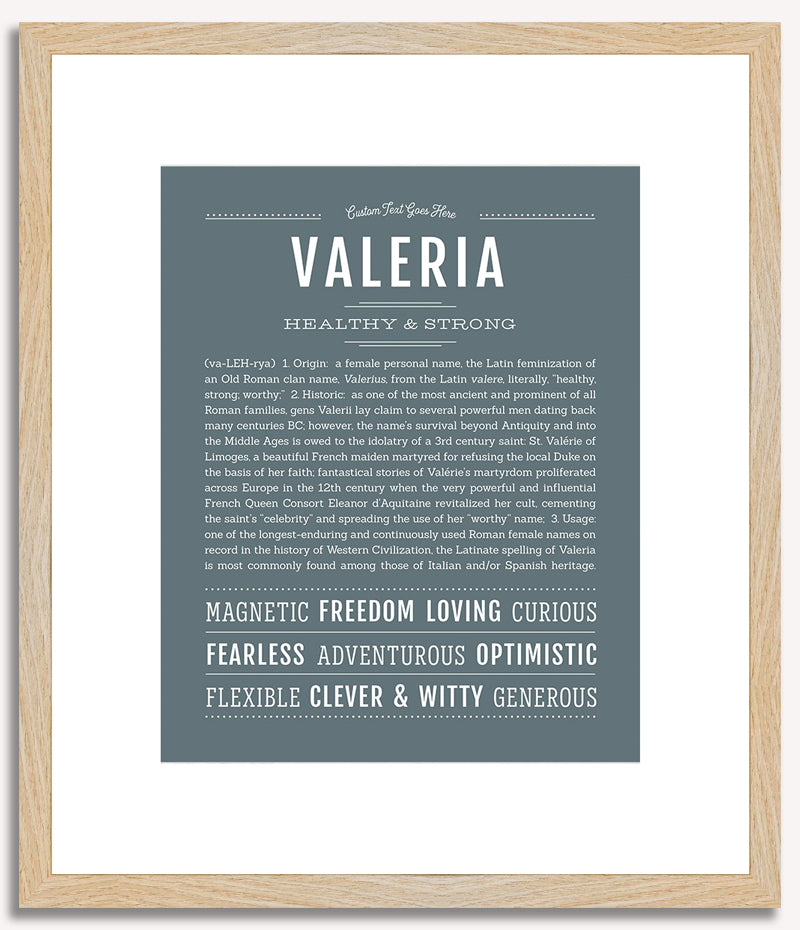 Valeria | Name Art Print