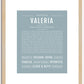 Valeria | Name Art Print