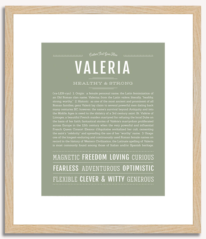 Valeria | Name Art Print