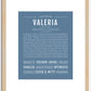 Valeria | Name Art Print