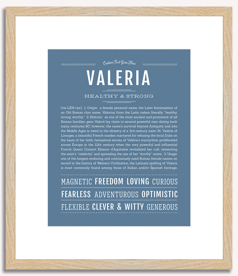 Valeria | Name Art Print