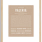 Valeria | Name Art Print